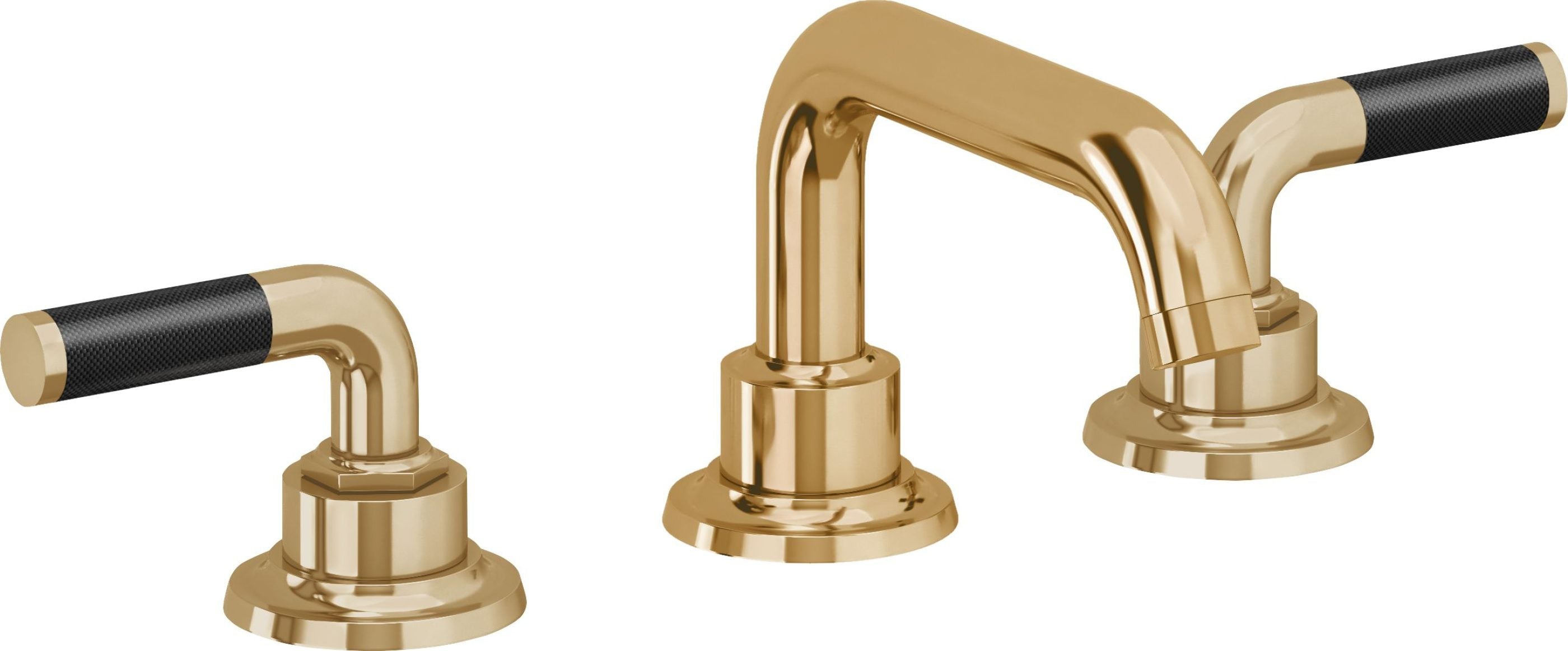 California Faucets - 3002F-FRG - 8" Widespread Lavatory Faucet - French Gold (PVD) - Descanso