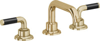 California Faucets - 3002F-PBU - 8" Widespread Lavatory Faucet - Polished Brass Uncoated - Descanso