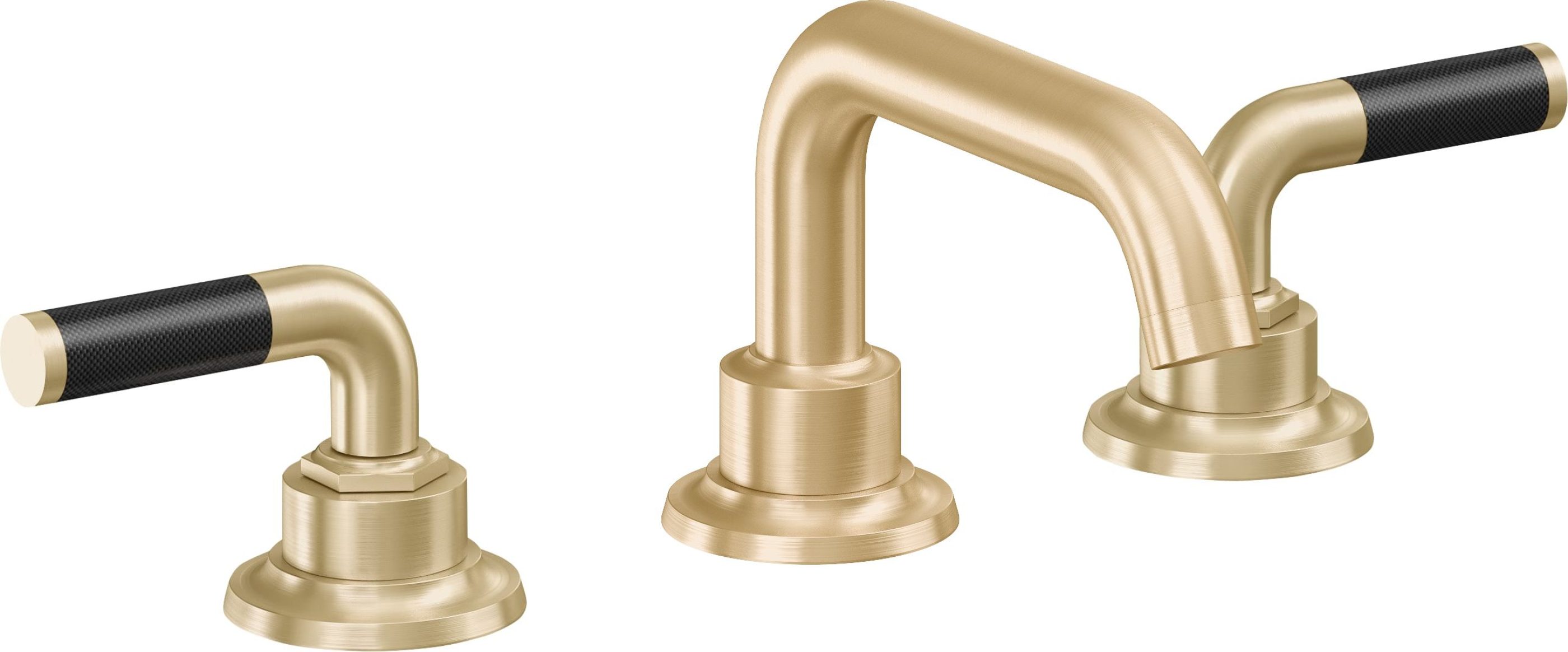 California Faucets - 3002FZBF-SB - 8" Widespread Lavatory Faucet with Completely Finished ZeroDrain - Satin Brass (PVD) - Descanso