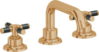 California Faucets - 3002XF-BBU - 8" Widespread Lavatory Faucet - Burnished Brass Uncoated - Descanso