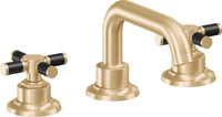 California Faucets - 3002XFZBF-SB - 8" Widespread Lavatory Faucet with Completely Finished ZeroDrain - Satin Brass (PVD) - Descanso