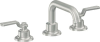 California Faucets - 8002ZBF-SC - 8" Widespread Lavatory Faucet with Completely Finished ZeroDrain - Satin Chrome (PVD) - Descanso Works