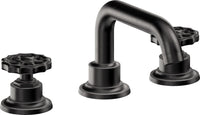 California Faucets - 8002W-MBLK - 8" Widespread Lavatory Faucet - Matte Black - Descanso Works