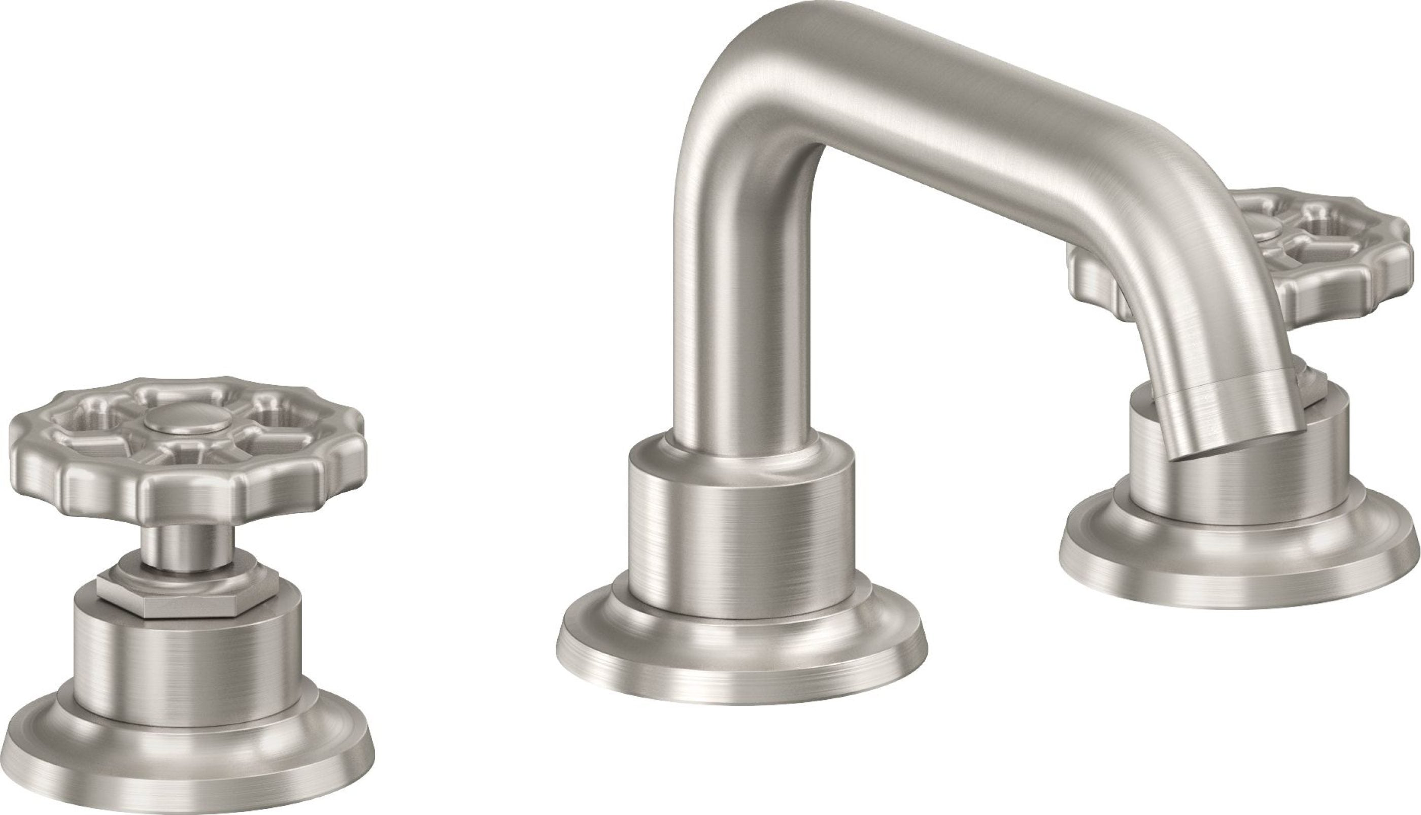 California Faucets - 8002W-USS - 8" Widespread Lavatory Faucet - Ultra Stainless Steel (PVD) - Descanso Works