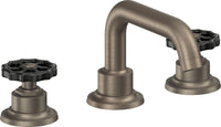 California Faucets - 8002WBZB-ANF - 8" Widespread Lavatory Faucet with ZeroDrain - Antique Nickel Flat - Descanso Works