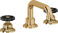 California Faucets - 8002WB-FRG - 8" Widespread Lavatory Faucet - French Gold (PVD) - Descanso Works