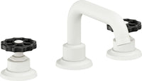 California Faucets - 8002WBZB-MWHT - 8" Widespread Lavatory Faucet with ZeroDrain - Matte White - Descanso Works