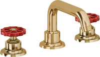 California Faucets - 8002WRZBF-FRG - 8" Widespread Lavatory Faucet with Completely Finished ZeroDrain - French Gold (PVD) - Descanso Works