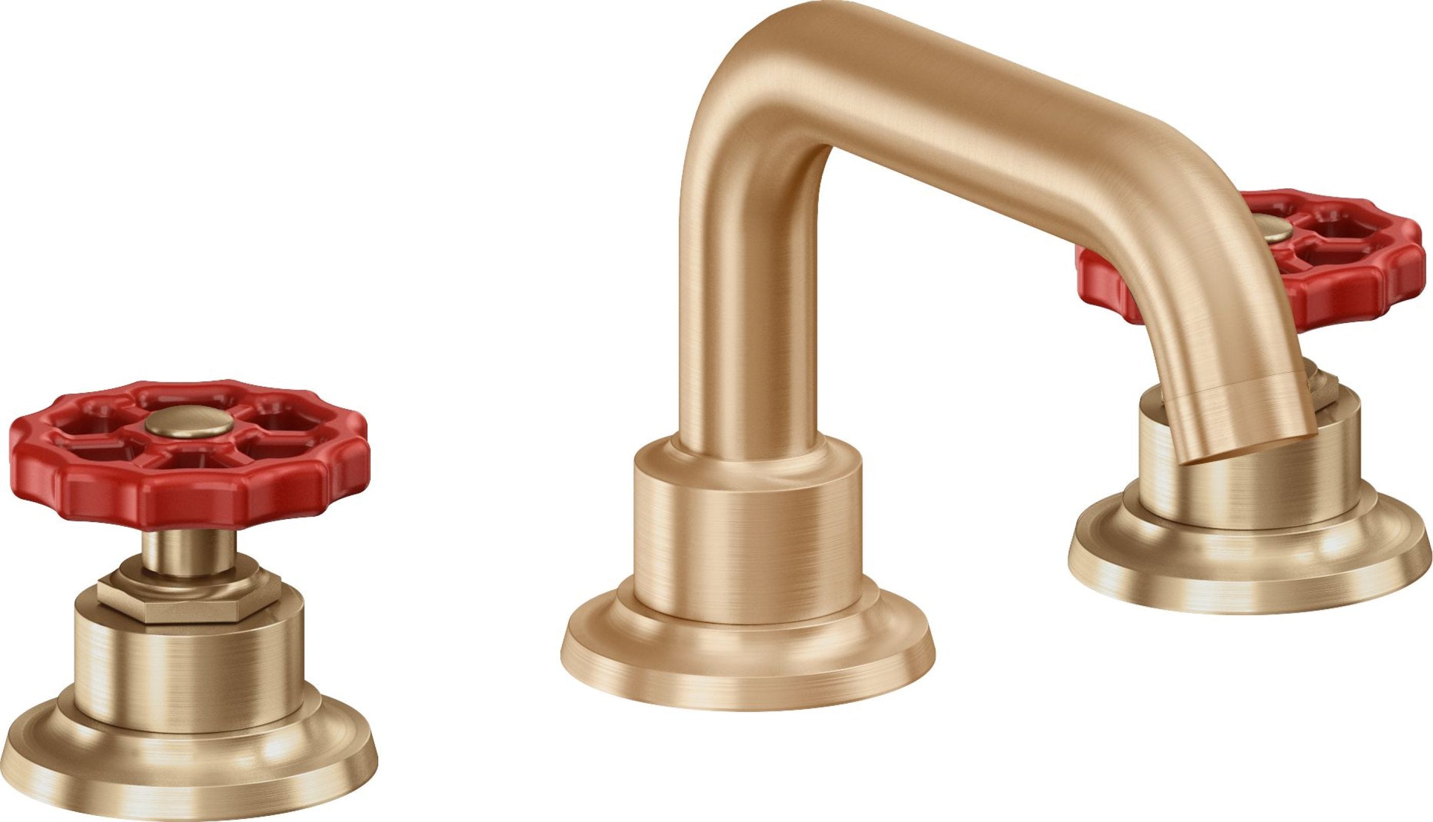 California Faucets - 8002WR-SBZ - 8" Widespread Lavatory Faucet - Satin Bronze (PVD) - Descanso Works