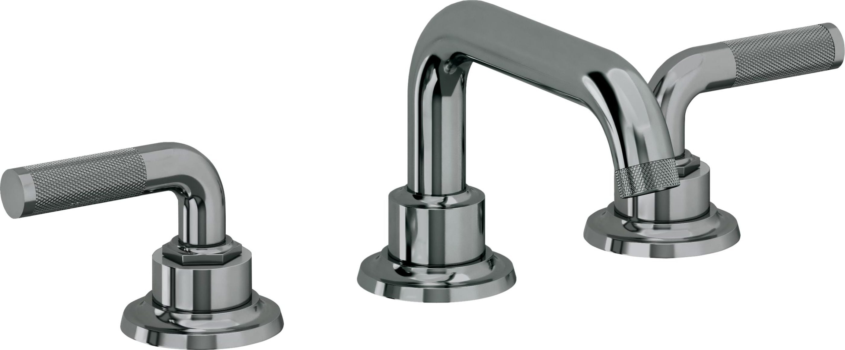 California Faucets - 3002KZBF-BLKN - 8" Widespread Lavatory Faucet with Completely Finished ZeroDrain - Black Nickel (PVD) - Descanso