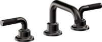 California Faucets - 3002KZBF-MBLK - 8" Widespread Lavatory Faucet with Completely Finished ZeroDrain - Matte Black - Descanso