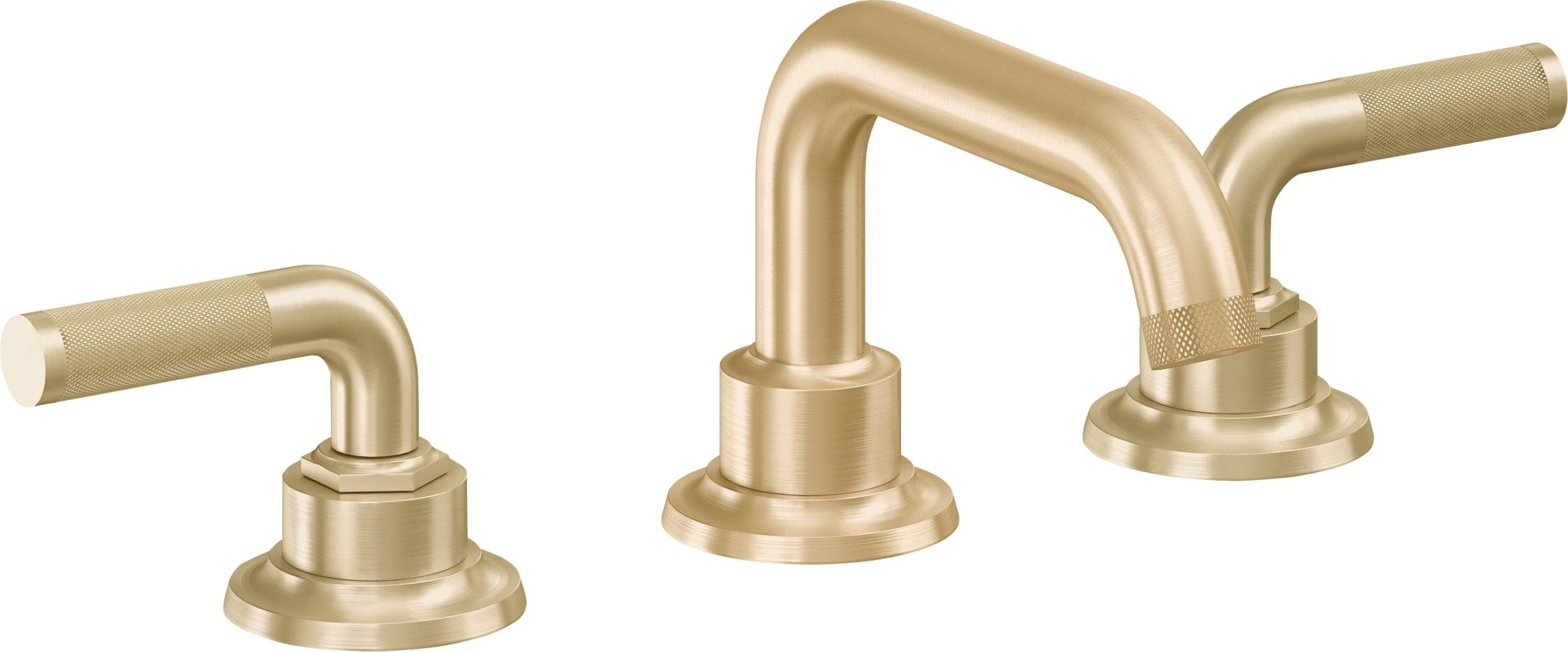 California Faucets - 3002K-SB - 8" Widespread Lavatory Faucet - Satin Brass (PVD) - Descanso