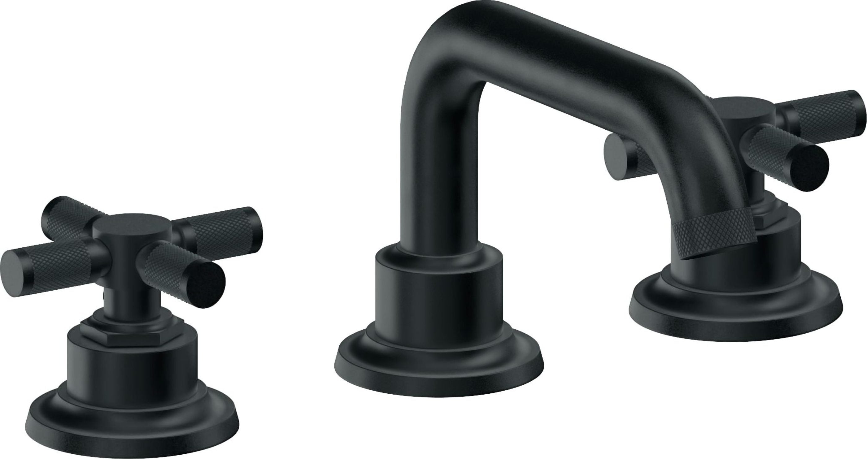 California Faucets - 3002XK-CB - 8" Widespread Lavatory Faucet - Carbon (PVD) - Descanso