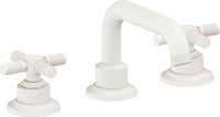 California Faucets - 3002XKZBF-MWHT - 8" Widespread Lavatory Faucet with Completely Finished ZeroDrain - Matte White - Descanso