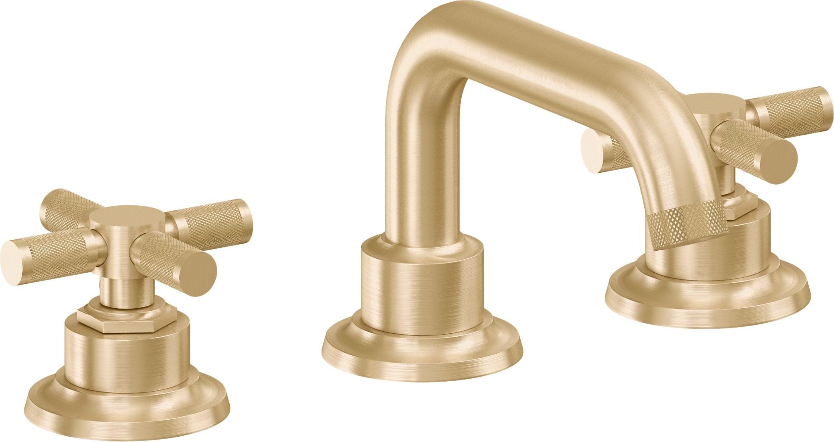 California Faucets - 3002XK-SB - 8" Widespread Lavatory Faucet - Satin Brass (PVD) - Descanso