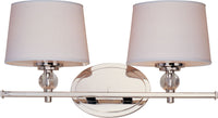 Maxim - 12762WTPN - Two Light Bath Vanity - Rondo - Polished Nickel