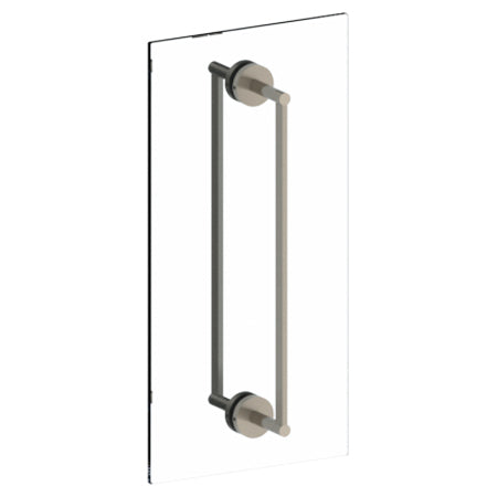 24" Double Shower Door Pull/ Glass Mount Towel Bar