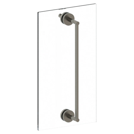 18" Shower Door Pull With Knob/ Glass Mount Towel Bar With Hook