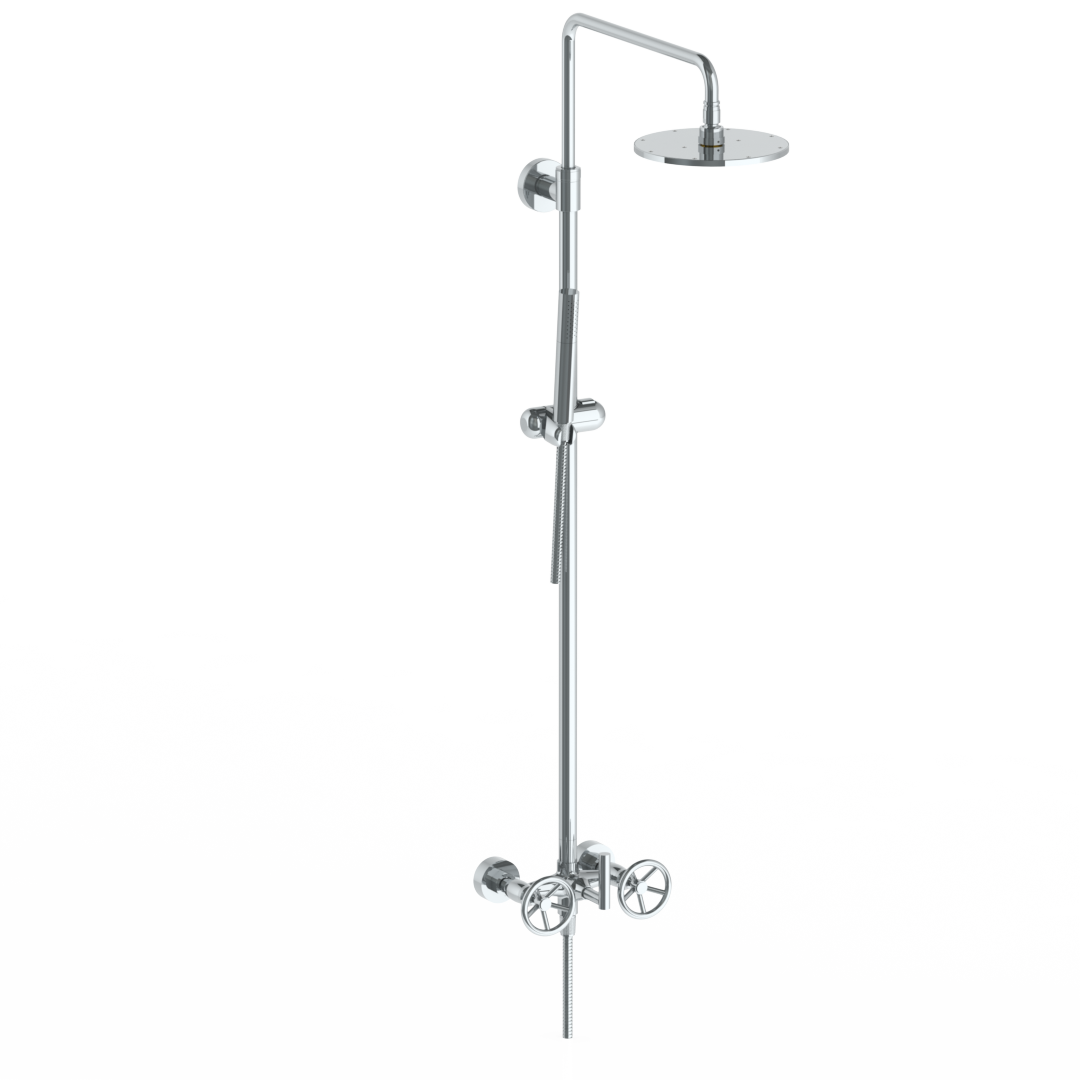 Wall Mounted Exposed Shower With Hand Shower