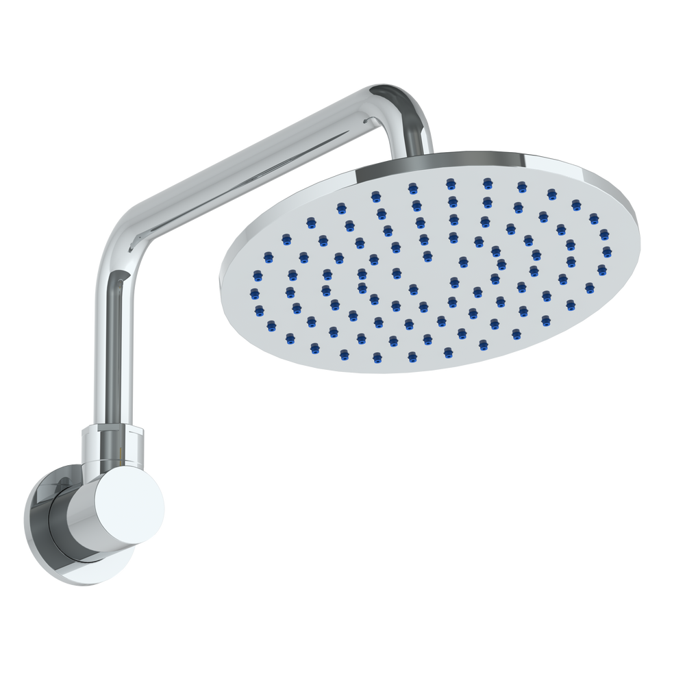 Wall Mounted Shower Head, 8"Dia, With 12.5" Arm And Flange