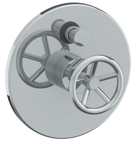 Wall Mounted Pressure Balance Shower Trim With Diverter, 7" Dia.