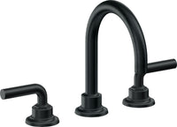 California Faucets - 3102ZB-CB - 8" Widespread Lavatory Faucet with ZeroDrain - Carbon (PVD) - Descanso