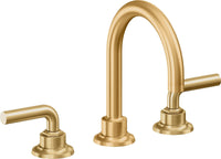 California Faucets - 3102ZBF-LSG - 8" Widespread Lavatory Faucet with Completely Finished ZeroDrain - Lifetime Satin Gold (PVD) - Descanso