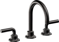 California Faucets - 3102ZB-MBLK - 8" Widespread Lavatory Faucet with ZeroDrain - Matte Black - Descanso