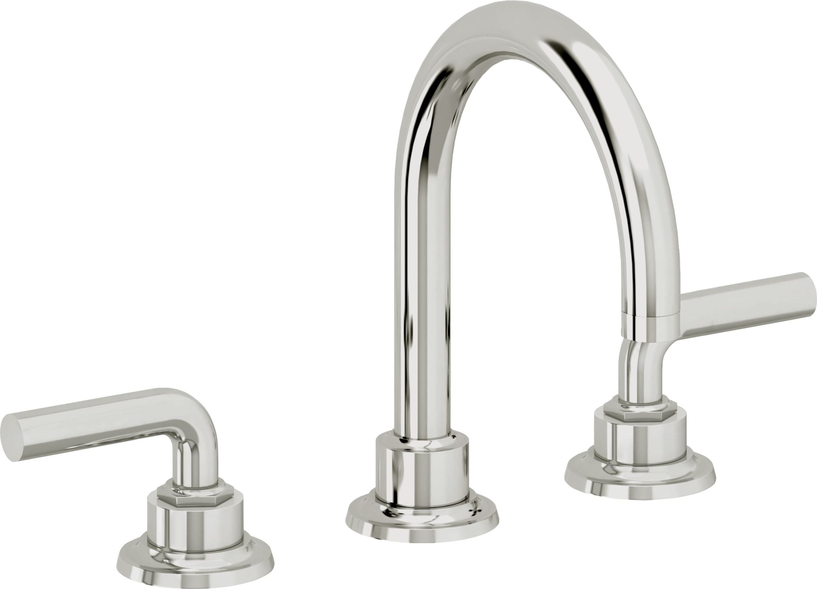 California Faucets - 3102ZBF-PC - 8" Widespread Lavatory Faucet with Completely Finished ZeroDrain - Polished Chrome - Descanso