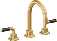 California Faucets - 3102F-LSG - 8" Widespread Lavatory Faucet - Lifetime Satin Gold (PVD) - Descanso