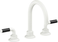 California Faucets - 3102F-MWHT - 8" Widespread Lavatory Faucet - Matte White - Descanso