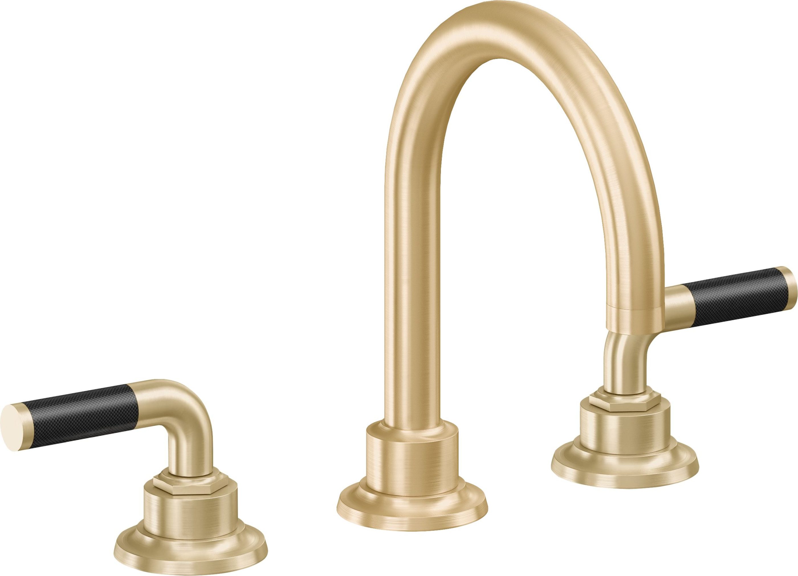 California Faucets - 3102FZB-SB - 8" Widespread Lavatory Faucet with ZeroDrain - Satin Brass (PVD) - Descanso