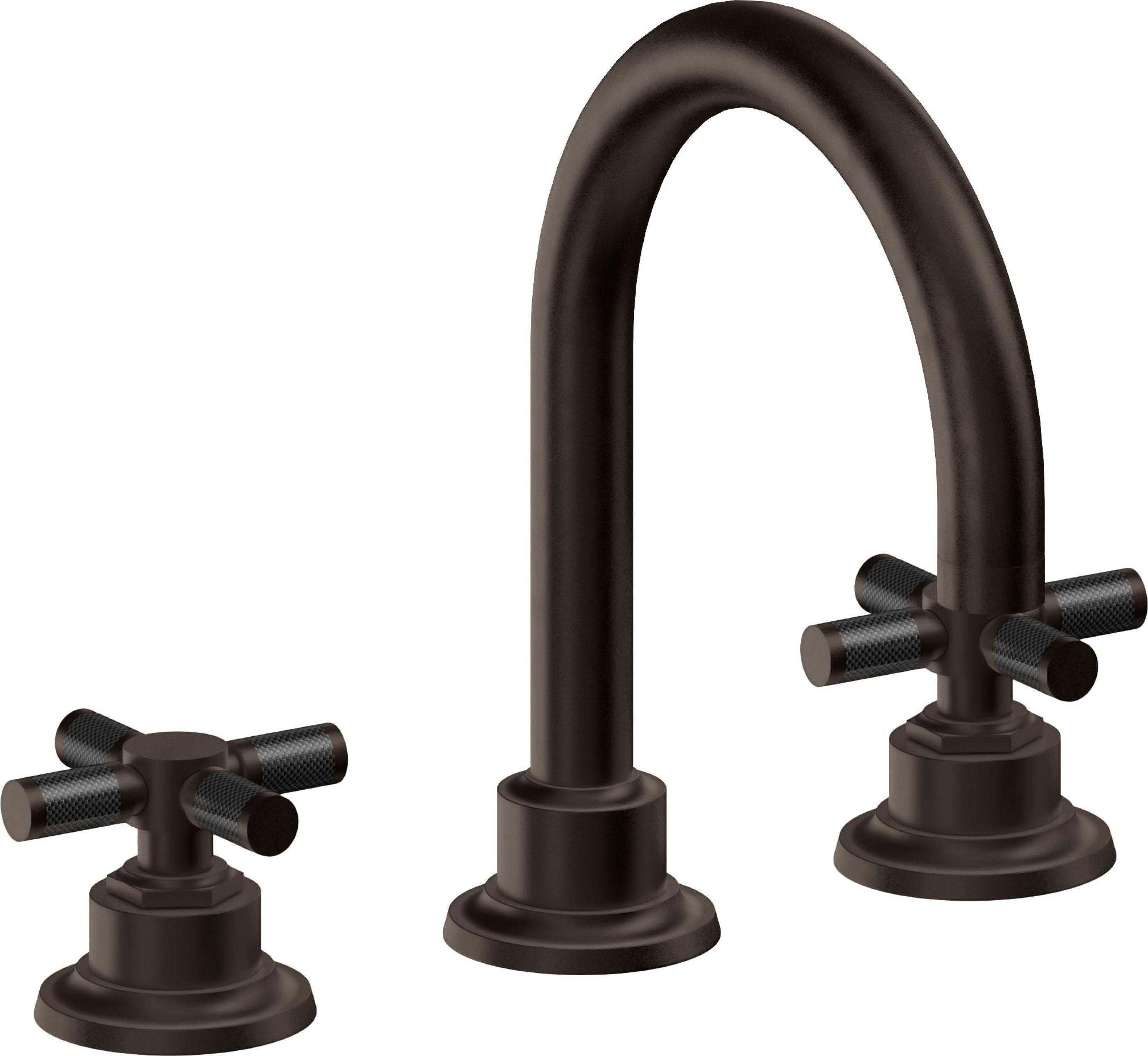 California Faucets - 3102XFZBF-BTB - 8" Widespread Lavatory Faucet with Completely Finished ZeroDrain - Bella Terra Bronze - Descanso