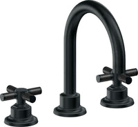 California Faucets - 3102XFZB-CB - 8" Widespread Lavatory Faucet with ZeroDrain - Carbon (PVD) - Descanso