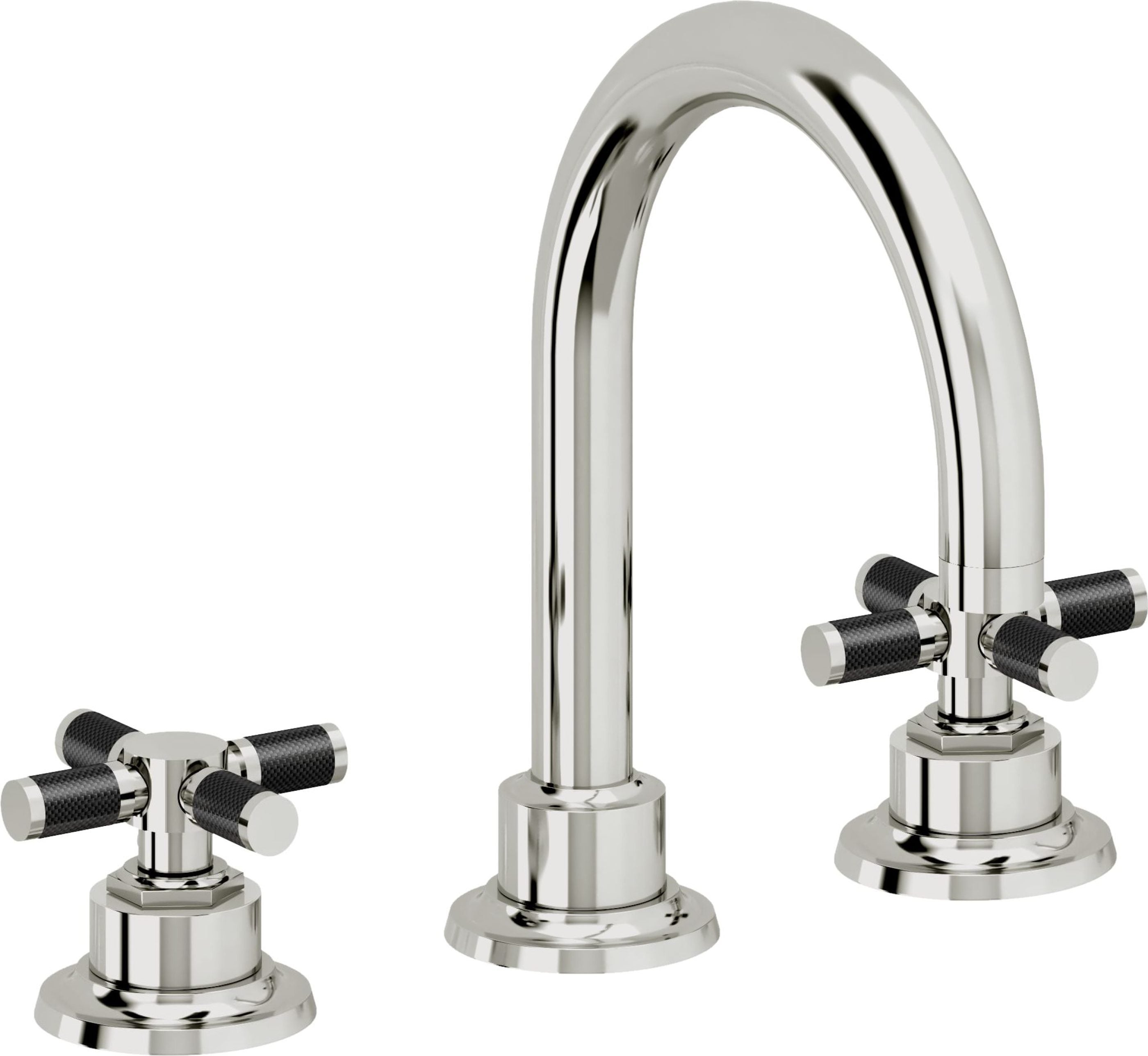 California Faucets - 3102XFZB-PC - 8" Widespread Lavatory Faucet with ZeroDrain - Polished Chrome - Descanso