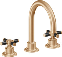 California Faucets - 3102XFZB-SBZ - 8" Widespread Lavatory Faucet with ZeroDrain - Satin Bronze (PVD) - Descanso