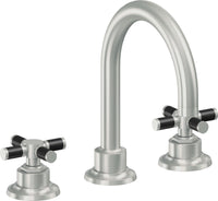 California Faucets - 3102XFZBF-SC - 8" Widespread Lavatory Faucet with Completely Finished ZeroDrain - Satin Chrome (PVD) - Descanso