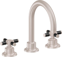 California Faucets - 3102XFZBF-SN - 8" Widespread Lavatory Faucet with Completely Finished ZeroDrain - Satin Nickel  - Descanso