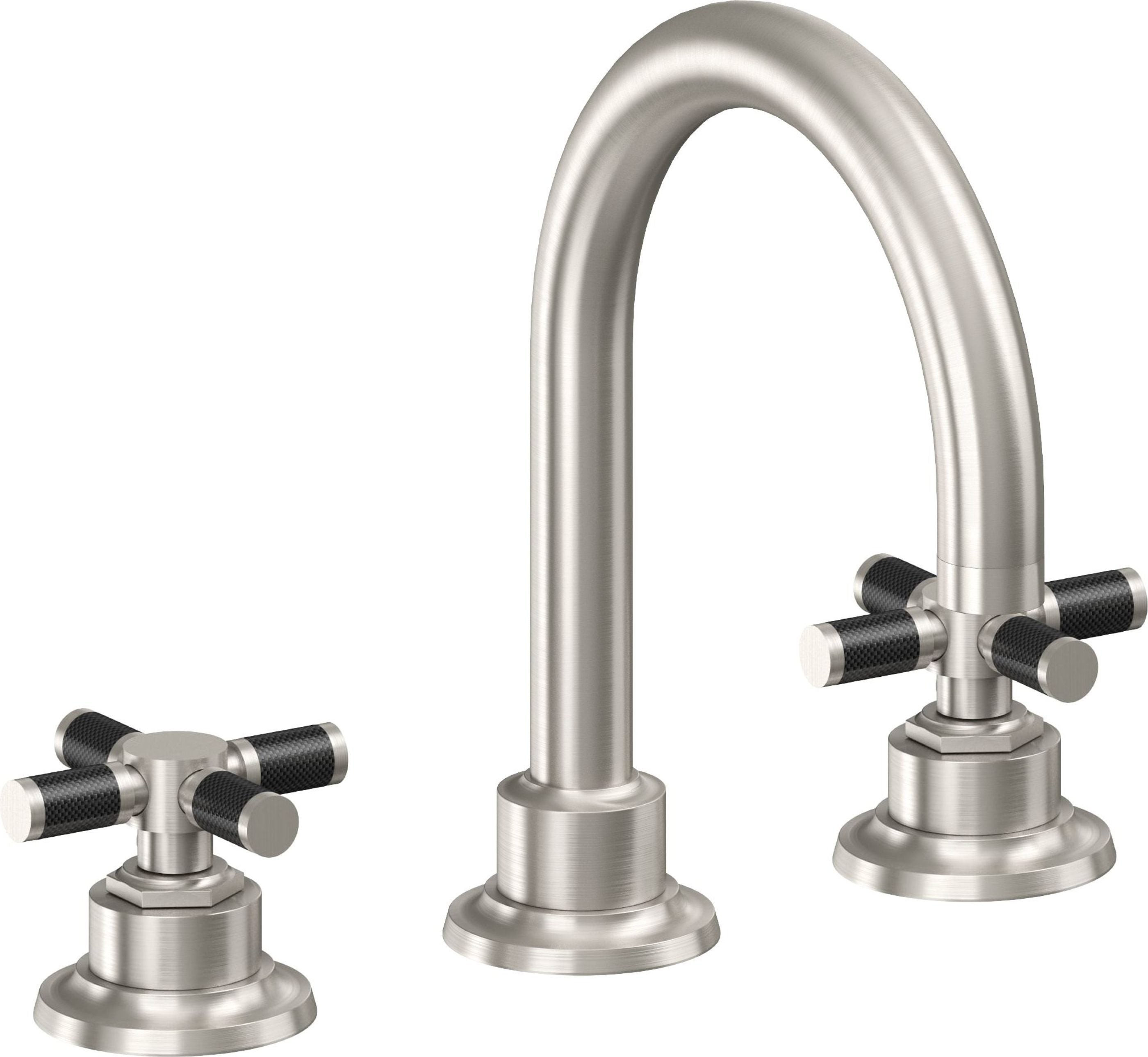 California Faucets - 3102XF-USS - 8" Widespread Lavatory Faucet - Ultra Stainless Steel (PVD) - Descanso