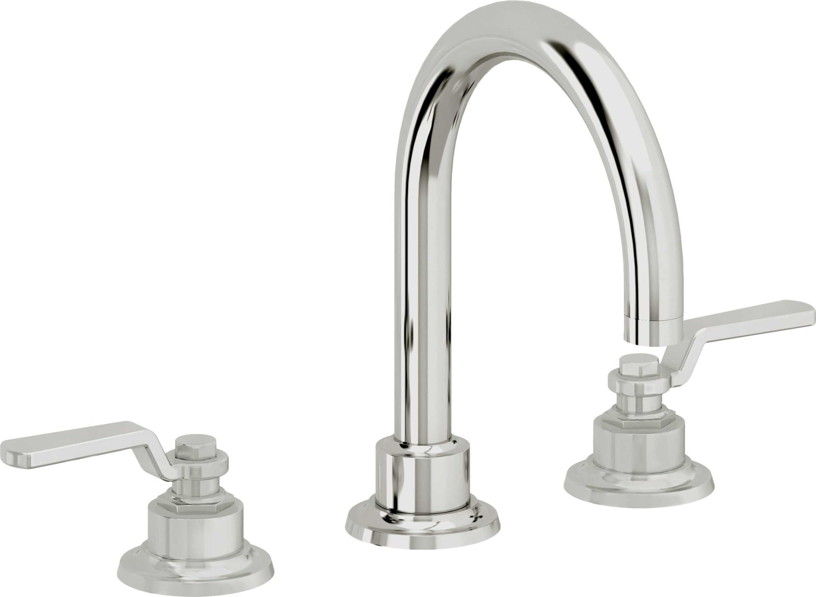 California Faucets - 8102ZB-PC - 8" Widespread Lavatory Faucet with ZeroDrain - Polished Chrome - Descanso Works