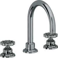 California Faucets - 8102WZB-BLKN - 8" Widespread Lavatory Faucet with ZeroDrain - Black Nickel (PVD) - Descanso Works