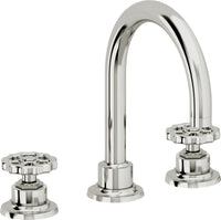 California Faucets - 8102WZBF-PC - 8" Widespread Lavatory Faucet with Completely Finished ZeroDrain - Polished Chrome - Descanso Works