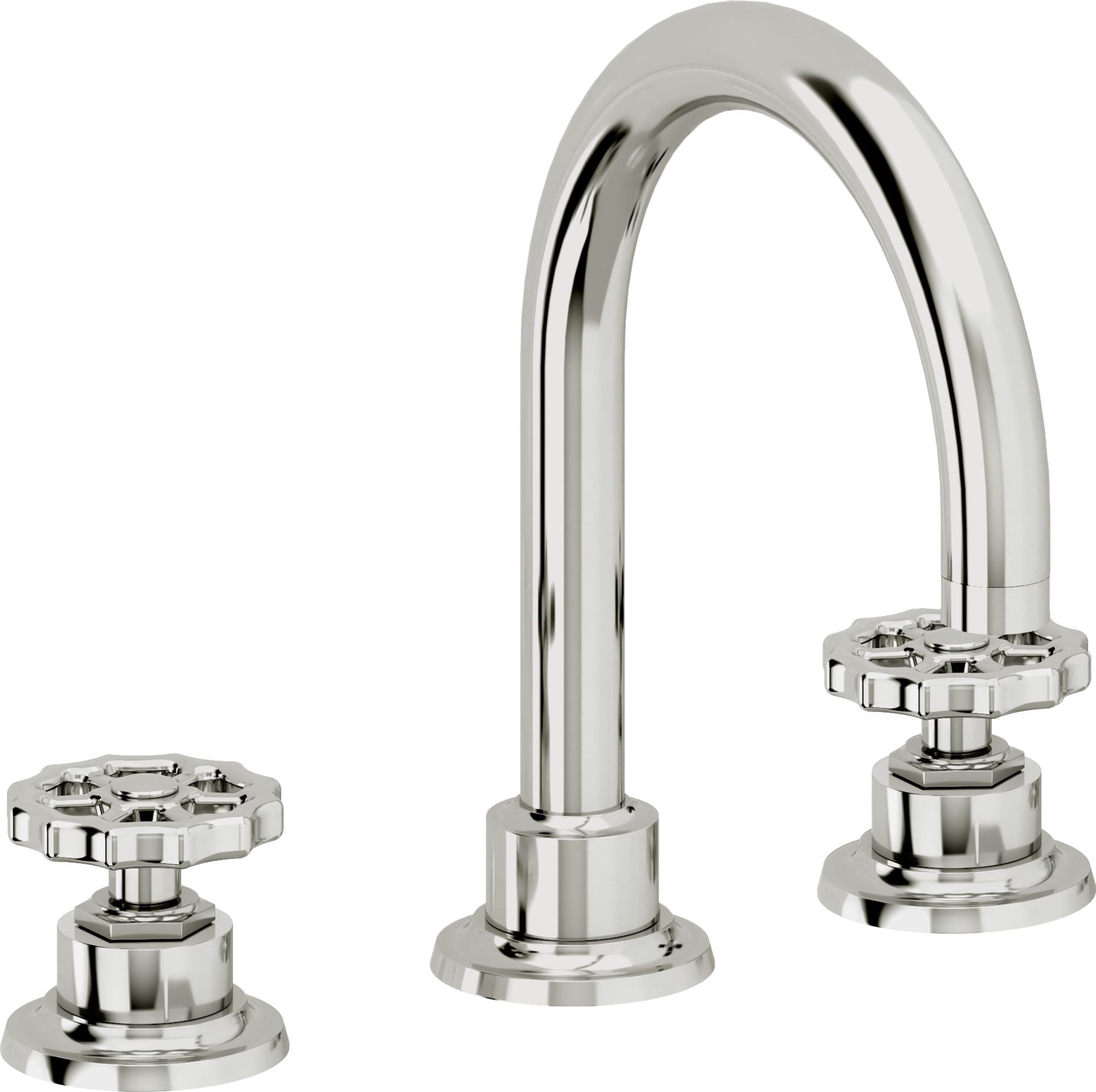 California Faucets - 8102WZB-PC - 8" Widespread Lavatory Faucet with ZeroDrain - Polished Chrome - Descanso Works