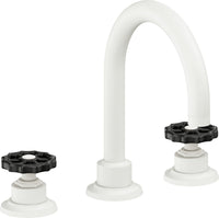 California Faucets - 8102WB-MWHT - 8" Widespread Lavatory Faucet - Matte White - Descanso Works