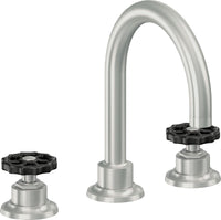 California Faucets - 8102WB-SC - 8" Widespread Lavatory Faucet - Satin Chrome (PVD) - Descanso Works