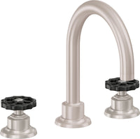 California Faucets - 8102WBZB-SN - 8" Widespread Lavatory Faucet with ZeroDrain - Satin Nickel  - Descanso Works