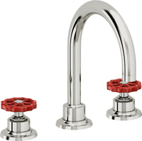 California Faucets - 8102WR-PC - 8" Widespread Lavatory Faucet - Polished Chrome - Descanso Works