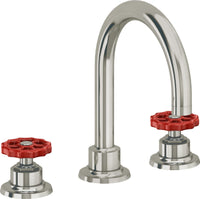 California Faucets - 8102WR-PN - 8" Widespread Lavatory Faucet - Polished Nickel (PVD) - Descanso Works