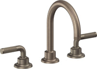 California Faucets - 3102K-ANF - 8" Widespread Lavatory Faucet - Antique Nickel Flat - Descanso