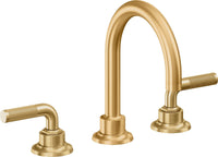 California Faucets - 3102K-LSG - 8" Widespread Lavatory Faucet - Lifetime Satin Gold (PVD) - Descanso